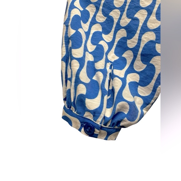 New! Zara The Paula long sleeve mini dress, v-neck, ruffled hem, size small - Picture 7 of 8